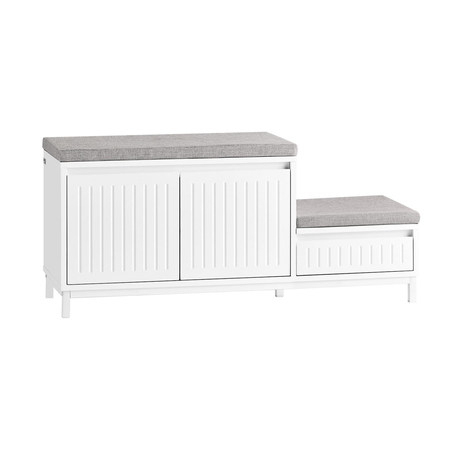 SoBuy Kinder Schuhbank mit Sitzfläche Garderobenbank mit Stauraum Weiß FSR1 günstig online kaufen