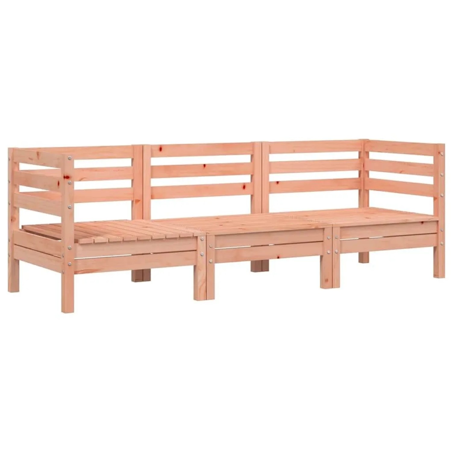 vidaXL Gartensofa 3-Sitzer Massivholz Douglasie 838031