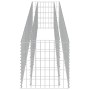 Leere Furnicato Gabione, verzinkt, 360x50x50 cm, für Hochbeet oder Gartengestaltung.