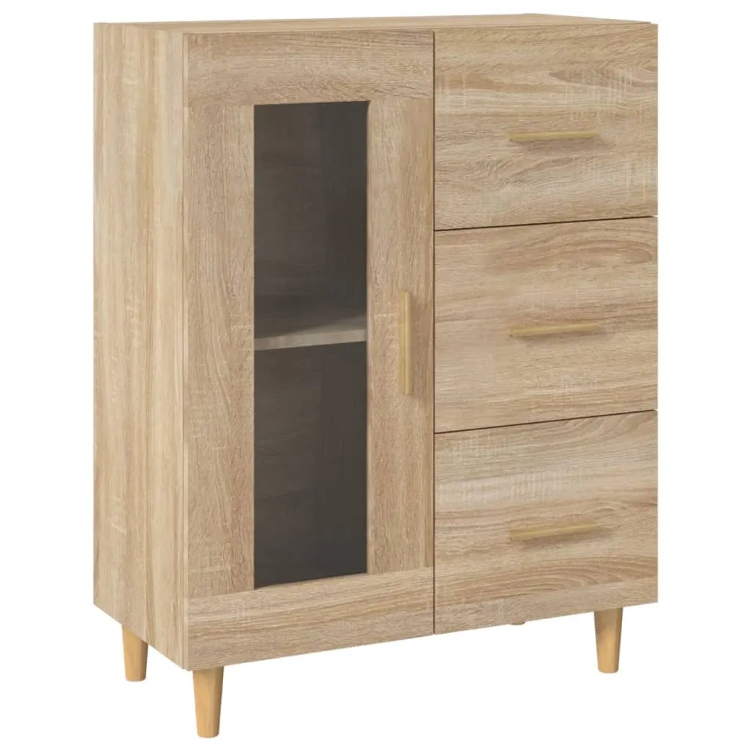 vidaXL Sideboard Sonoma-Eiche 69,5x34x90 cm Holzwerkstoff 812207