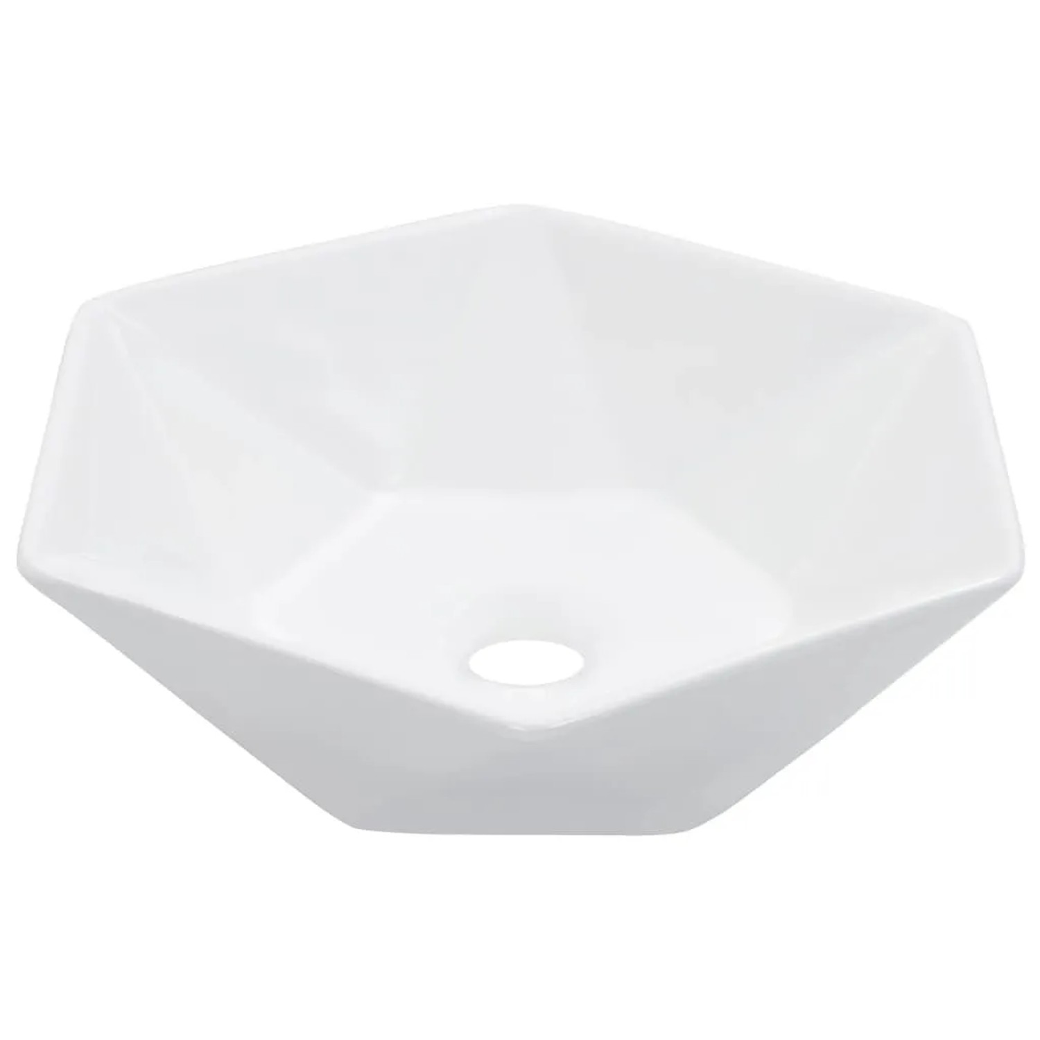vidaXL Waschbecken 41 x 36,5 x 12 cm Keramik Weiß 143913