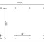 Technische Zeichnung: Skan Holz Caravan-Einzelcarport Friesland, Maße 397 x 555 cm.