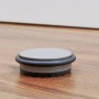 Wagner Bodentürstopper Big Disk Color in Steingrau zum Hinstellen. Schützt Tür, Wand und Möbel.