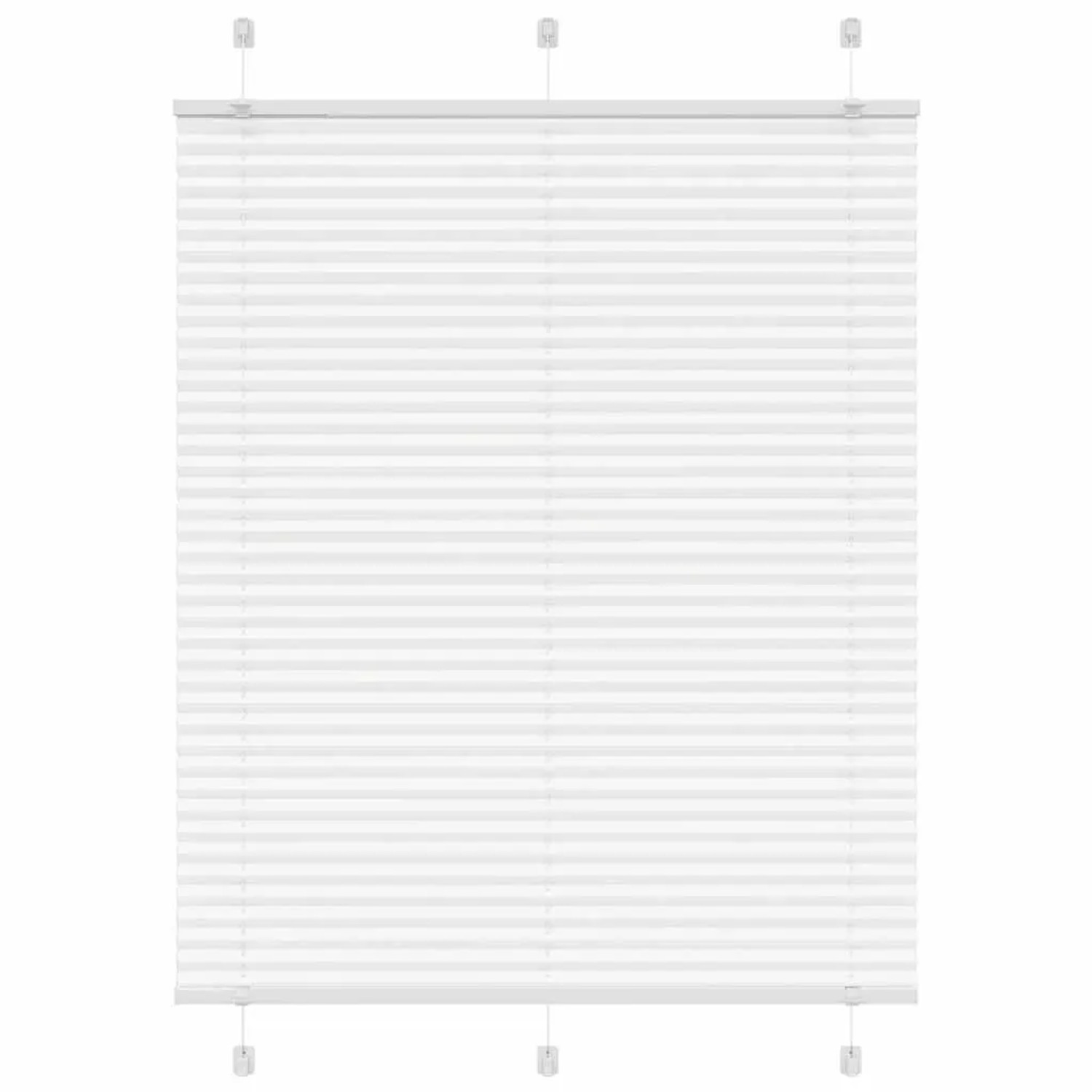 vidaXL Plissee Weiß 105x100 cm Stoffbreite 104,4 cm Polyester 4015484 günstig online kaufen