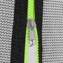 Detailaufnahme Sicherheitsnetz mit Reißverschluss (Lime) vom Juskys Trampolin SkyBounce.
