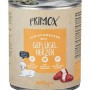 Primox Fleischmecker Geflügelherzen 800g Nassfutter für Hunde. Getreidefrei, 70% Fleisch & Innereien, natürliche Zutaten.