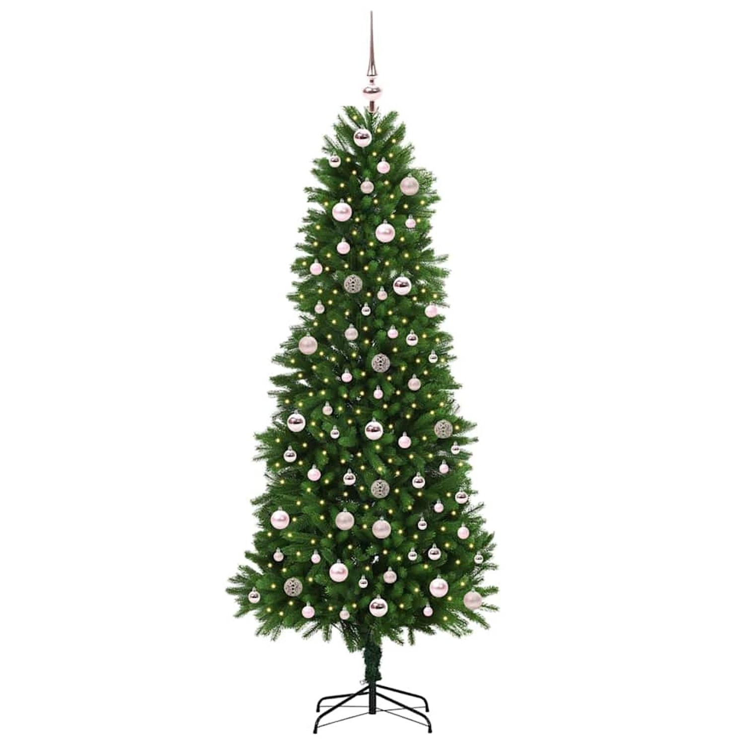 vidaXL Weihnachtsbaum mit 300 LEDs mit Ständer Grün 240 cm PE 3396351