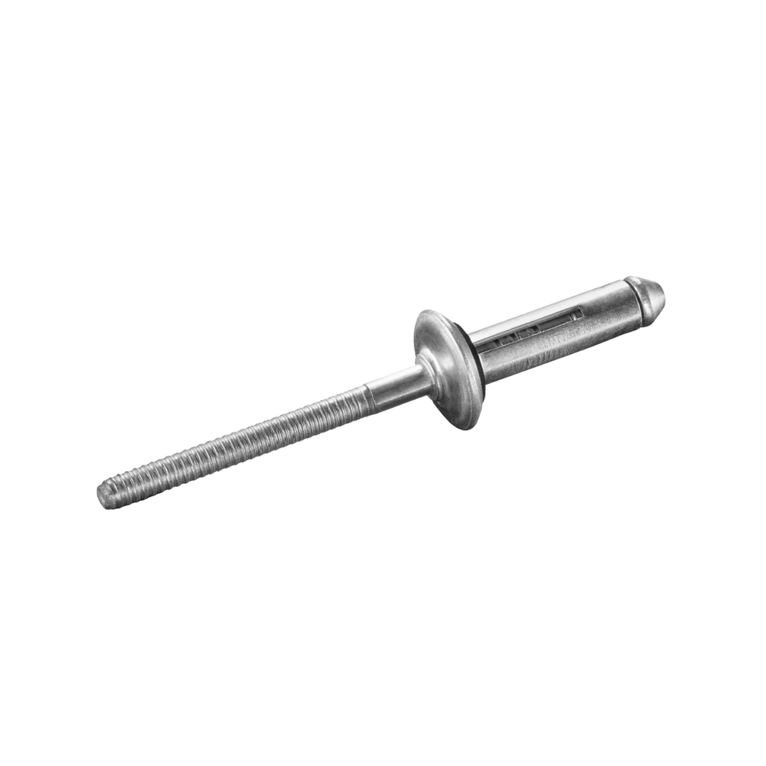 GOEBEL 250 Presslaschen-Blindnieten EPDM Dichtscheibe Aluminium 5,2 x 25,4mm Flachkopf Nieten Blindniete