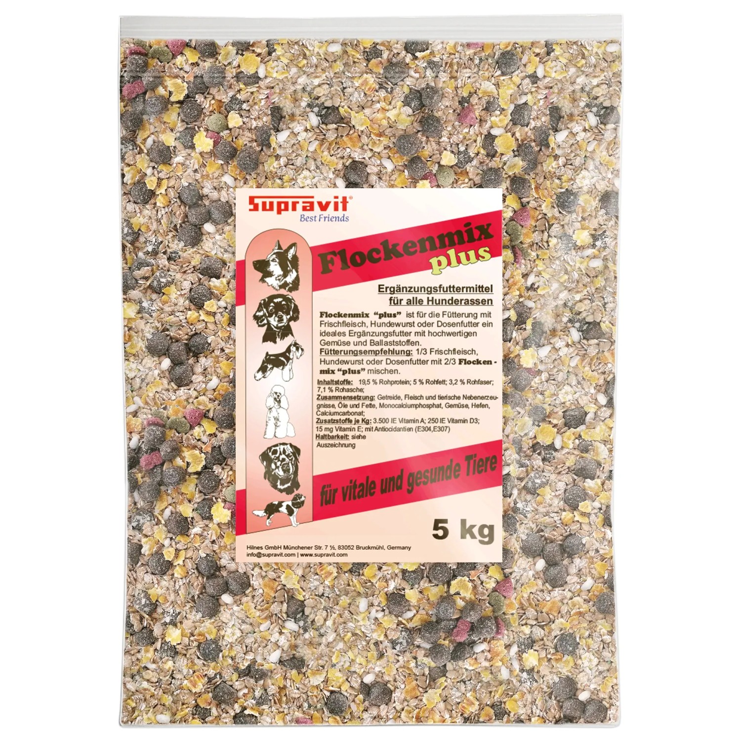 Supravit Flockenmix Plus für Hunde PREMIUM Flockenmischung
