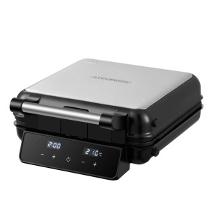 Steinborg SB-2041 2-in-1 Waffeleisen & Sandwichmaker Touch Panel mit LED Display 1500 W