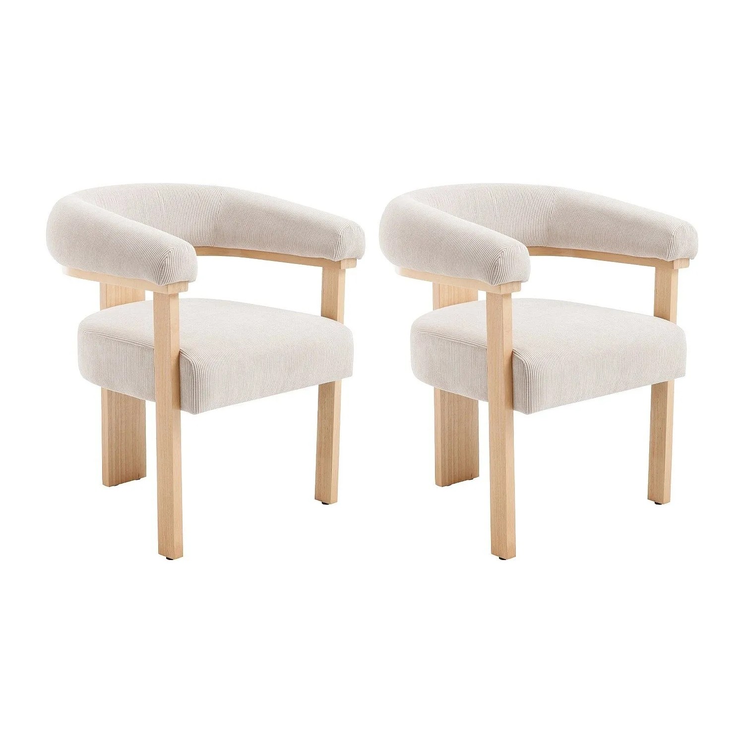 Vente-unique Stuhl Livelia Beige  Naturfarben Hell 64 cm
