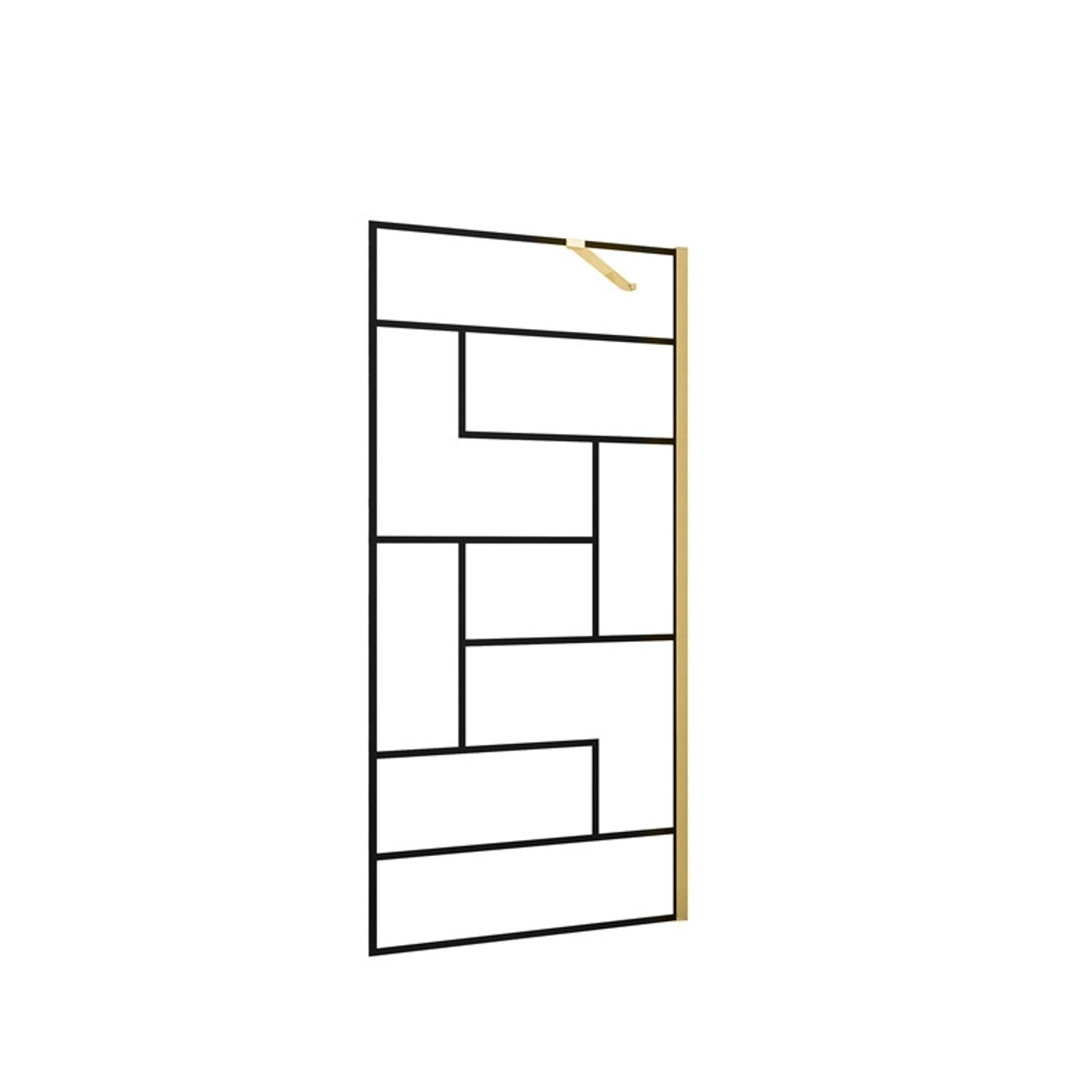 Duschparadies 120 x 200cm Walk in Dusche 8mm Nano Glas Duschwand Glasdekor günstig online kaufen