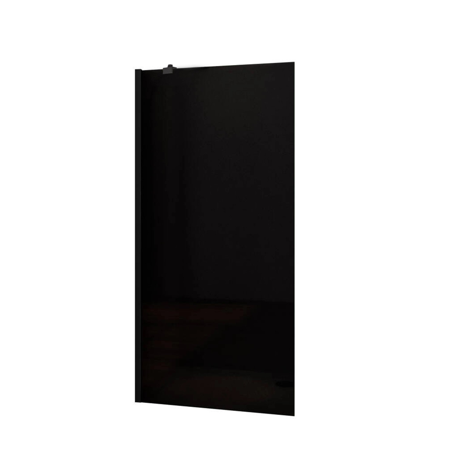 AICA Schwarz Walk In Duschtrennwand B.90xH.200cm Rauchglas Duschwand Mit 50 günstig online kaufen