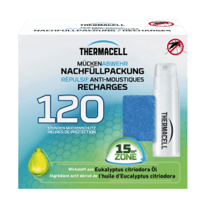 Thermacell Mückenabwehr Nachfüllpackung für 120 Stunden und 15 m² Schutz.
