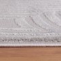 Detailansicht: Ayyildiz Kurzflorteppich Sahara 1113, silberner Teppich mit Muster.