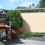 Floracord Balkonverkleidung in Sisal (65x300cm) am Balkongeländer als Sichtschutz.
