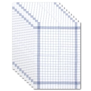 Dyckhoff Geschirrtuchset Karo Blau 50 x 70 cm 10-tlg.