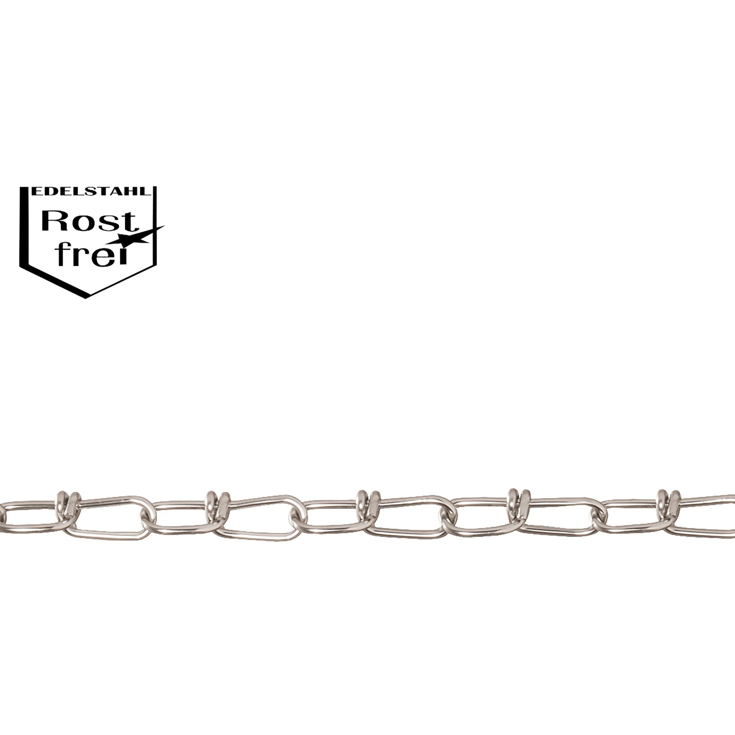 Conacord Knotenkette V4A-Stahl Rostfrei Ø 1,6 mm x 22 mm Meterware