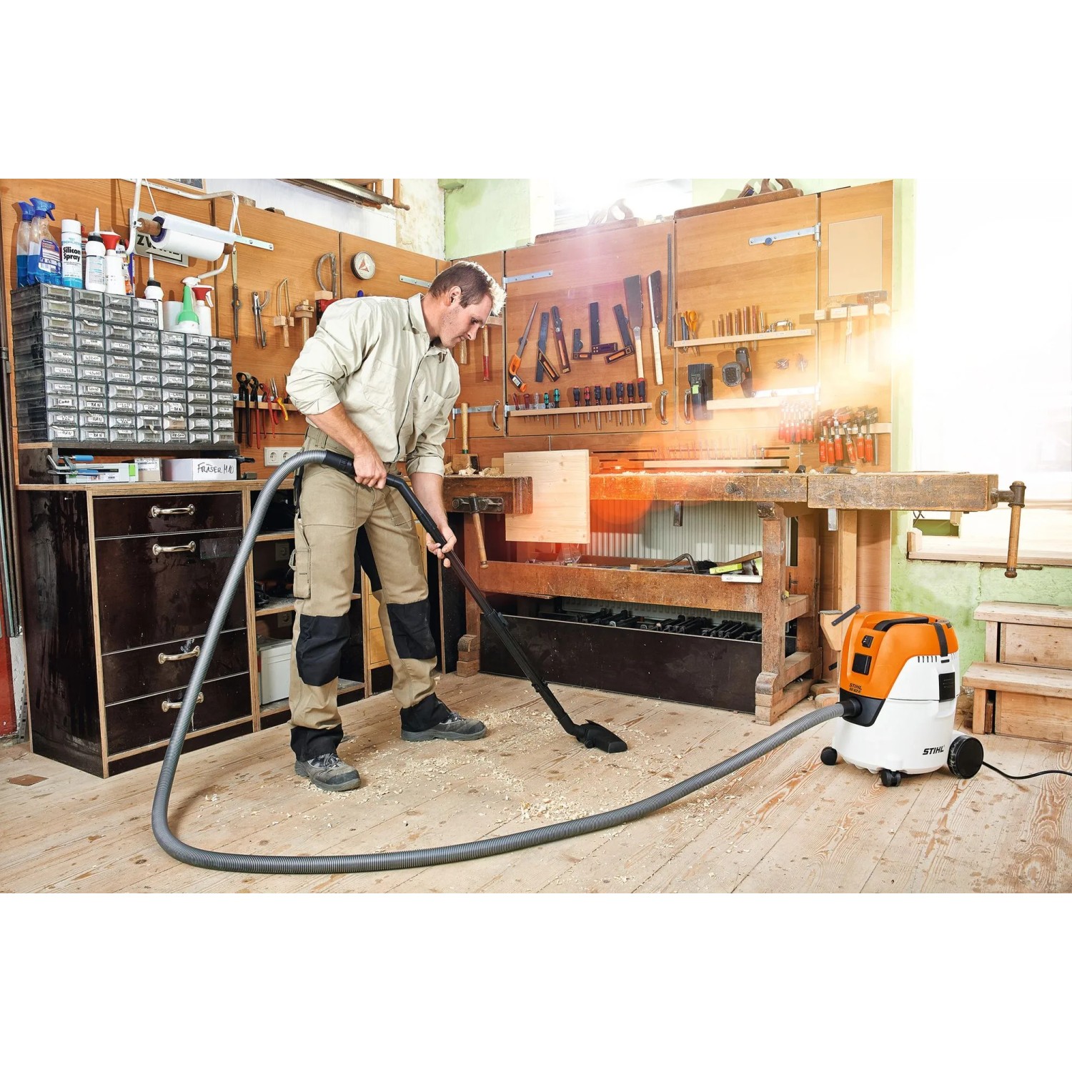 Stihl Elektro-Staubsauger SE 62 E Orange-Grau_3