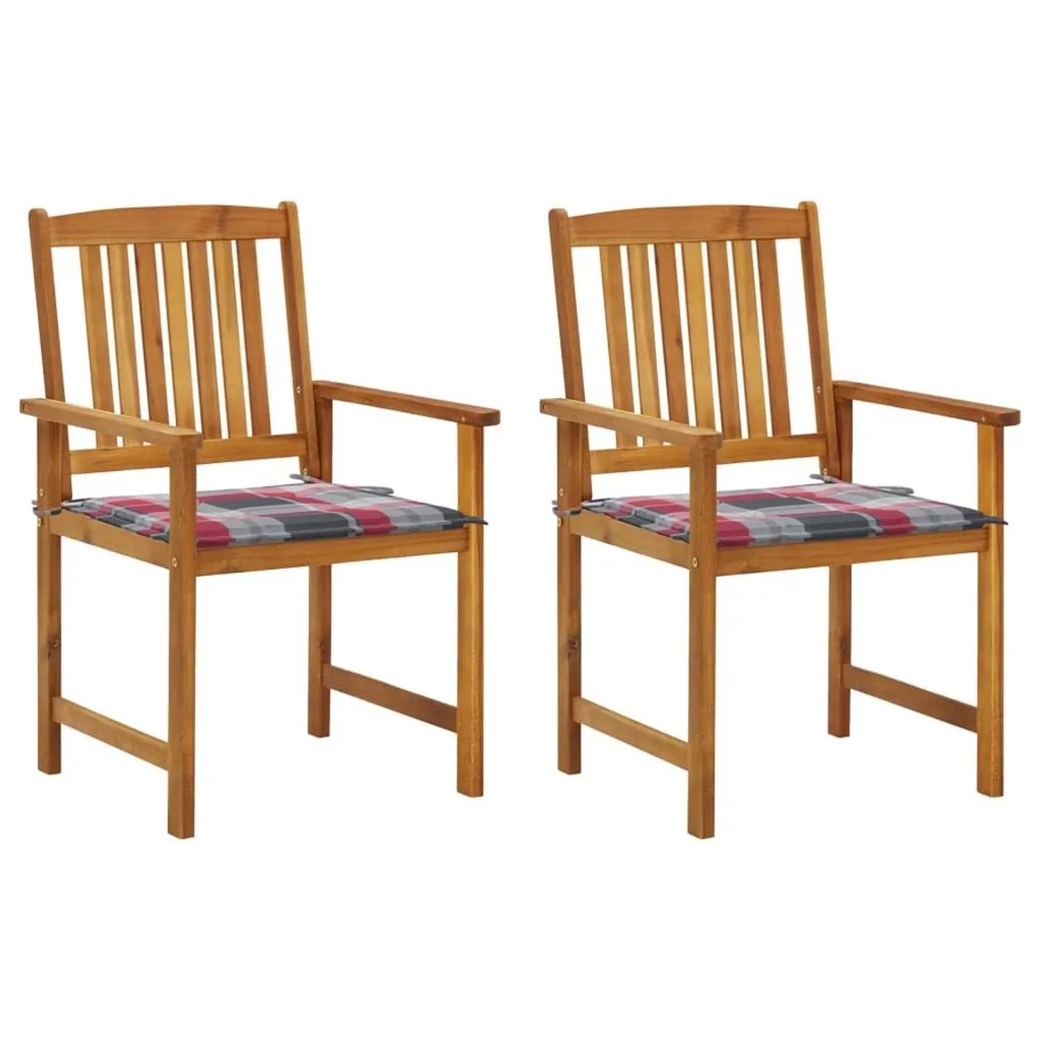 vidaXL Gartenstühle mit Kissen 2 Stk Massivholz Akazie 3061193 günstig online kaufen