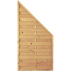 T&J Sichtschutzzaun Maxi-Massiv-Ecke, grün, 90x180/90 cm, aus kesseldruckimprägniertem Holz.