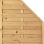 T&J Sichtschutzzaun Maxi-Massiv-Ecke, grün, 90x180/90 cm, aus kesseldruckimprägniertem Holz.