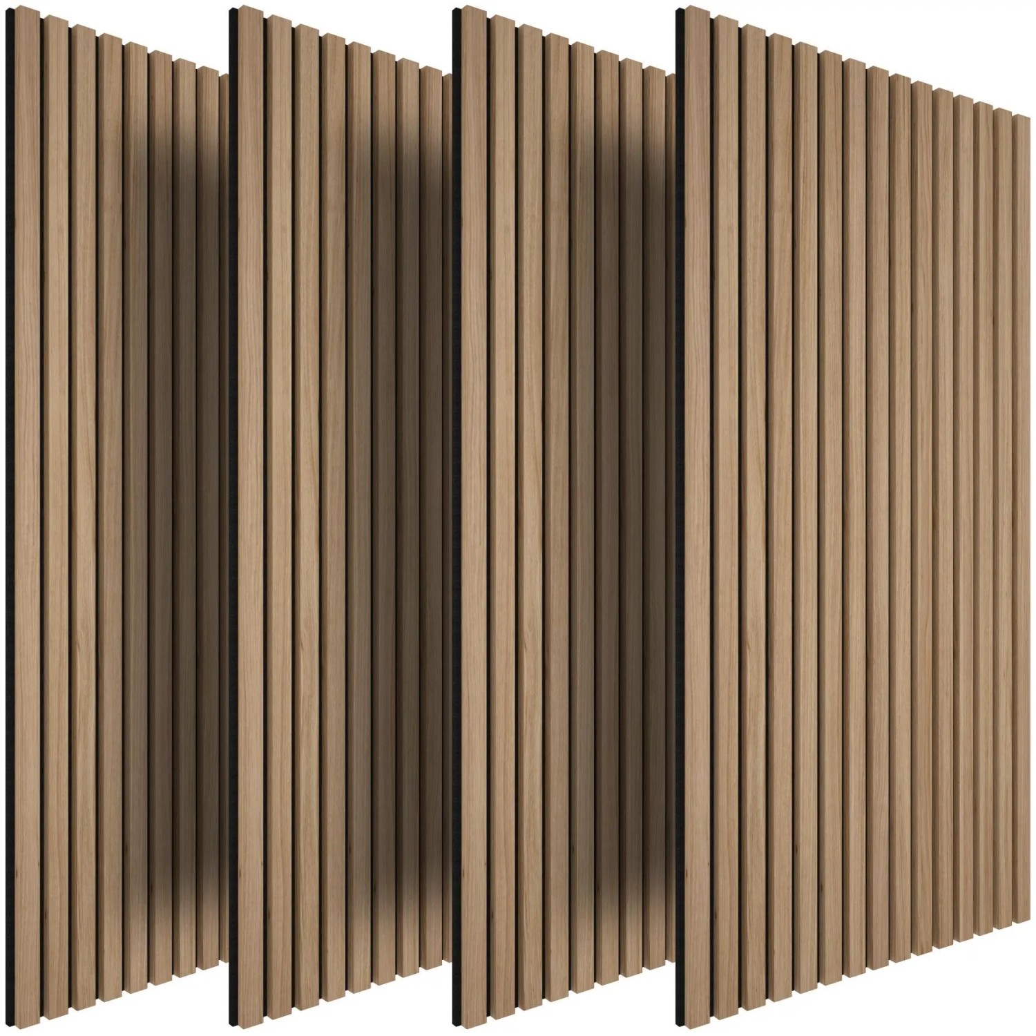 Tectake Akustikpaneele Sonic Wall Ii Holzoptik In Eiche Schallabsorbierender Filz  110 x 50 x 1 8 cm Eiche