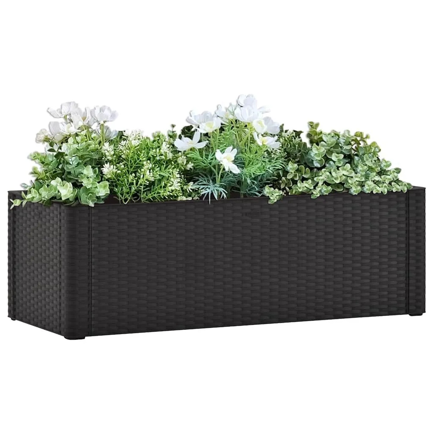 Furnicato Garten-hochbeet Selbstbewässerungssystem Anthrazit 100x43x33 Cm