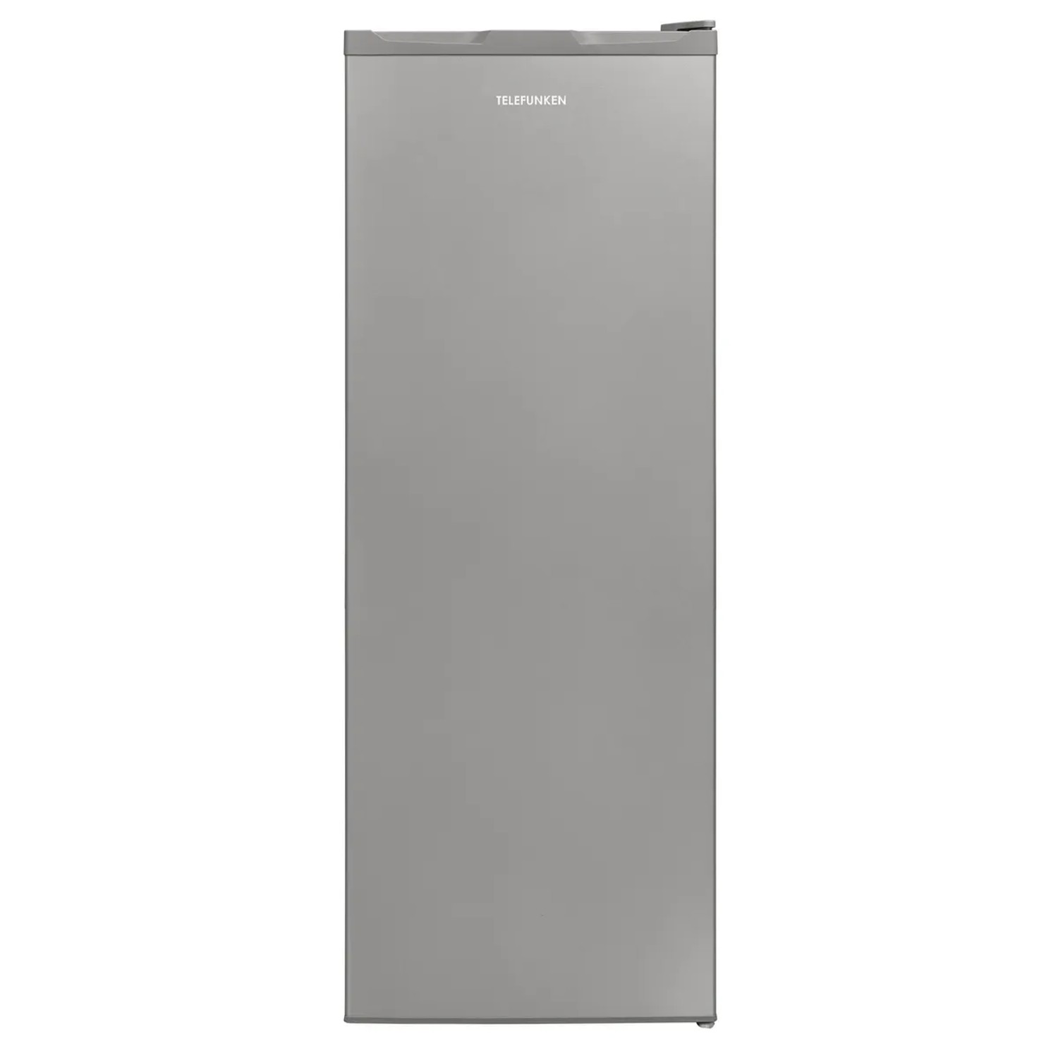 Freistehender Telefunken Kühlschrank, 255 Liter, silberfarben, ohne Gefrierfach und Gemüsefach.
