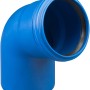 Blauer Marley HT Silent Bogen DN 110/67° für schallgedämmte Abwasserrohre.