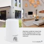Weißer Homematic IP Lichtsensor außen. Steuert Markisen bei Sonne und schaltet Licht bei Dämmerung für Smart Home.