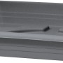 Scheurich Untersetzer Lara, 48,2x48,2 cm, Metallic Grau, aus Kunststoff für Pflanztöpfe.