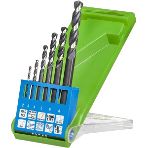 kwb HI-NOX HSS M2 Metallbohrer Set, 6-teilig, für Stahl und Edelstahl.