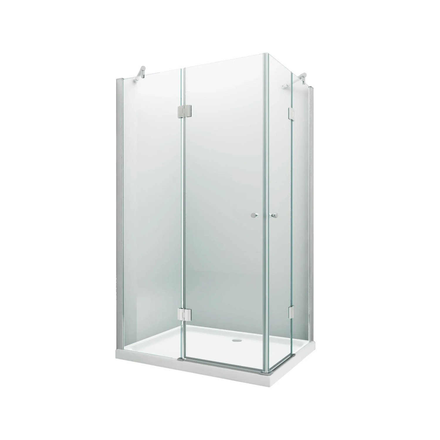 Glasdeals Duschkabine 8 mm Glas Dusche CORNO 100 x 80 x 195 cm 3028