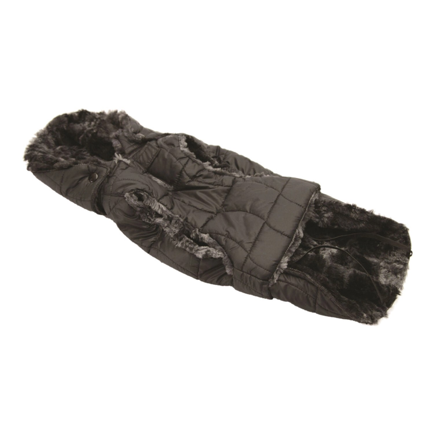 Fashion Dog Steppmantel für Hunde Schwarz 33 cm