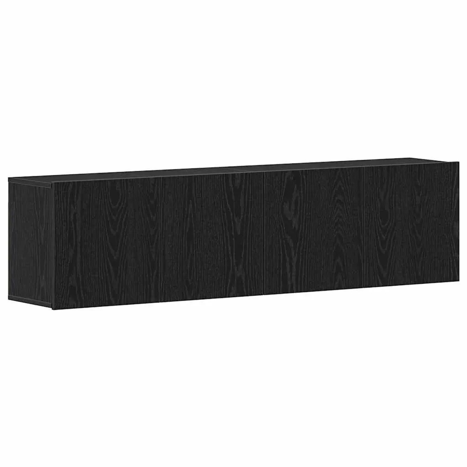 vidaXL TV-Schränke 2 Stk Schwarze Eiche 160 x 30 x 41 cm Holzwerkstoff 8621 günstig online kaufen
