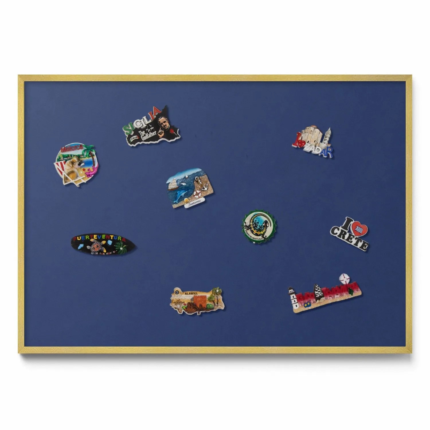 Tulup Magnettafel Magnetboard für die Wand mit Motiv Farbe Marineblau 100x7 günstig online kaufen