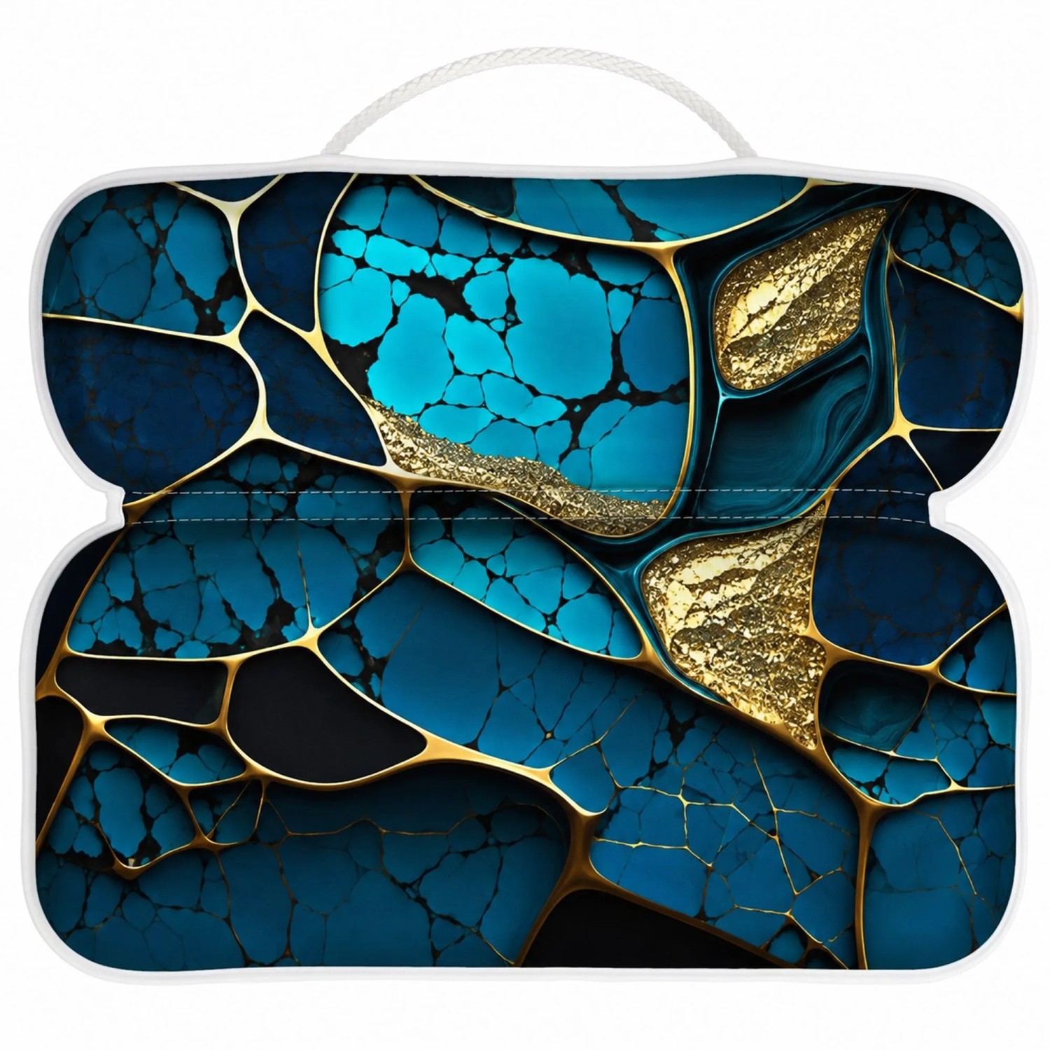 SANILO Badewannenkissen Marmor Cobalt