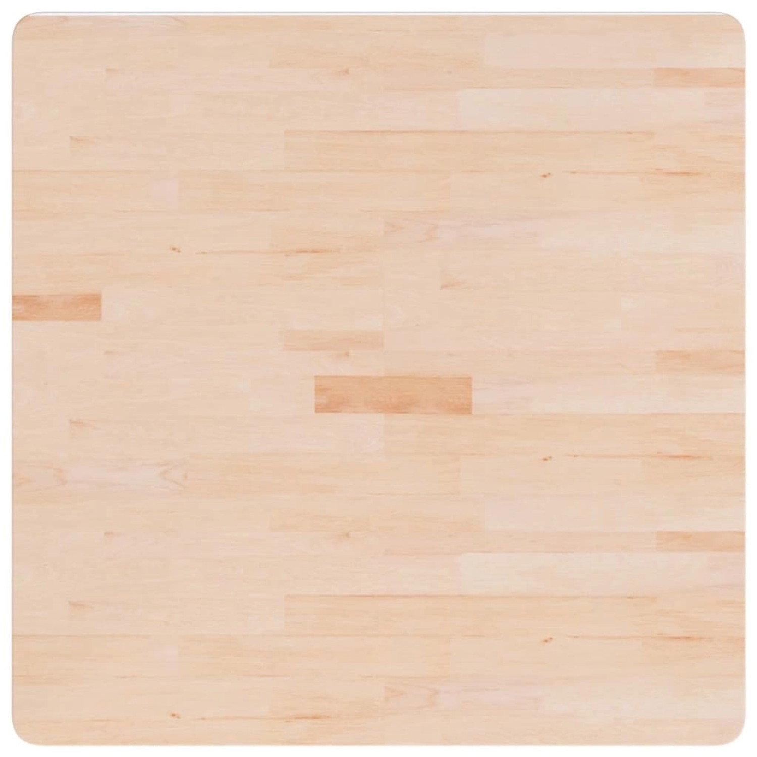 vidaXL Tischplatte Quadratisch 80x80x1,5 cm Eichenholz Unbehandelt