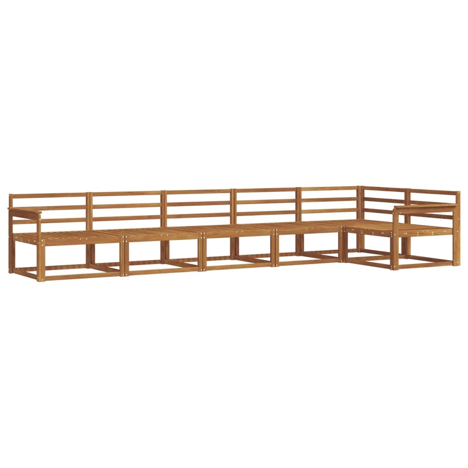 vidaXL Outdoor-Sofagarnitur 6-Tlg Natur Massivholz Akazie 3367637