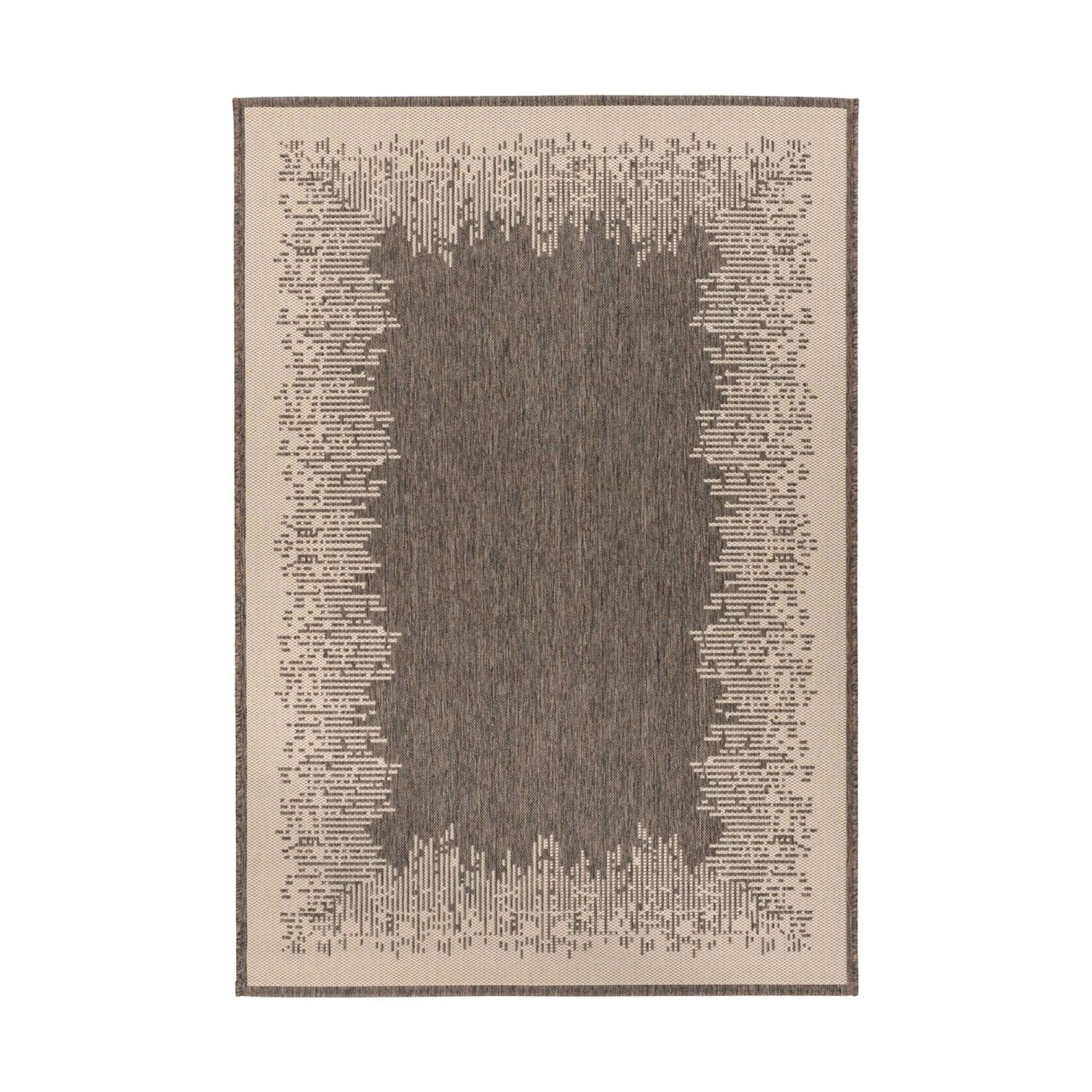 MeGusta Flachflor Teppich Modern Braun - Creme Polypropylen 160x230 cm Paul günstig online kaufen