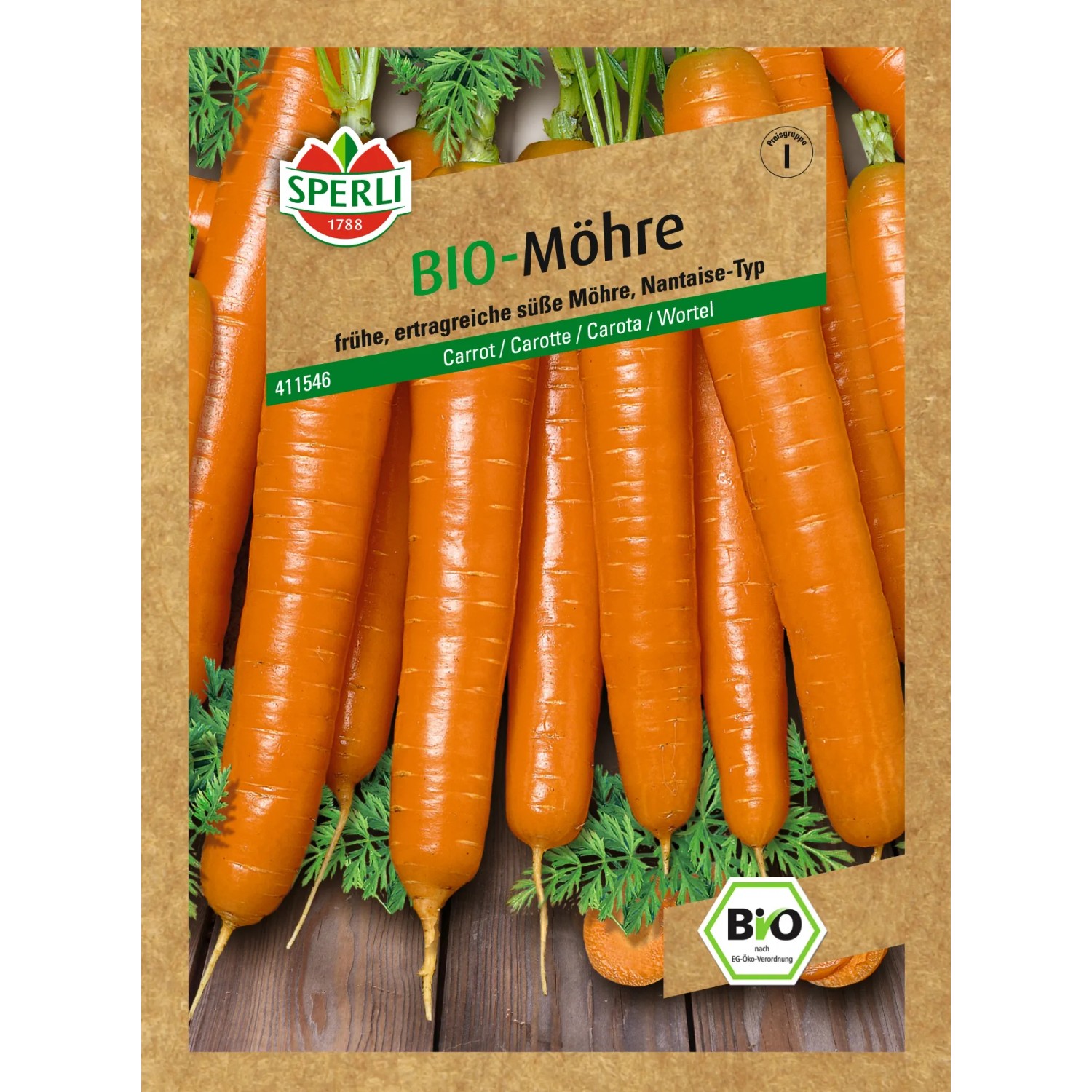 Sperli Bio-Möhren "Jeanette / Nantaise"