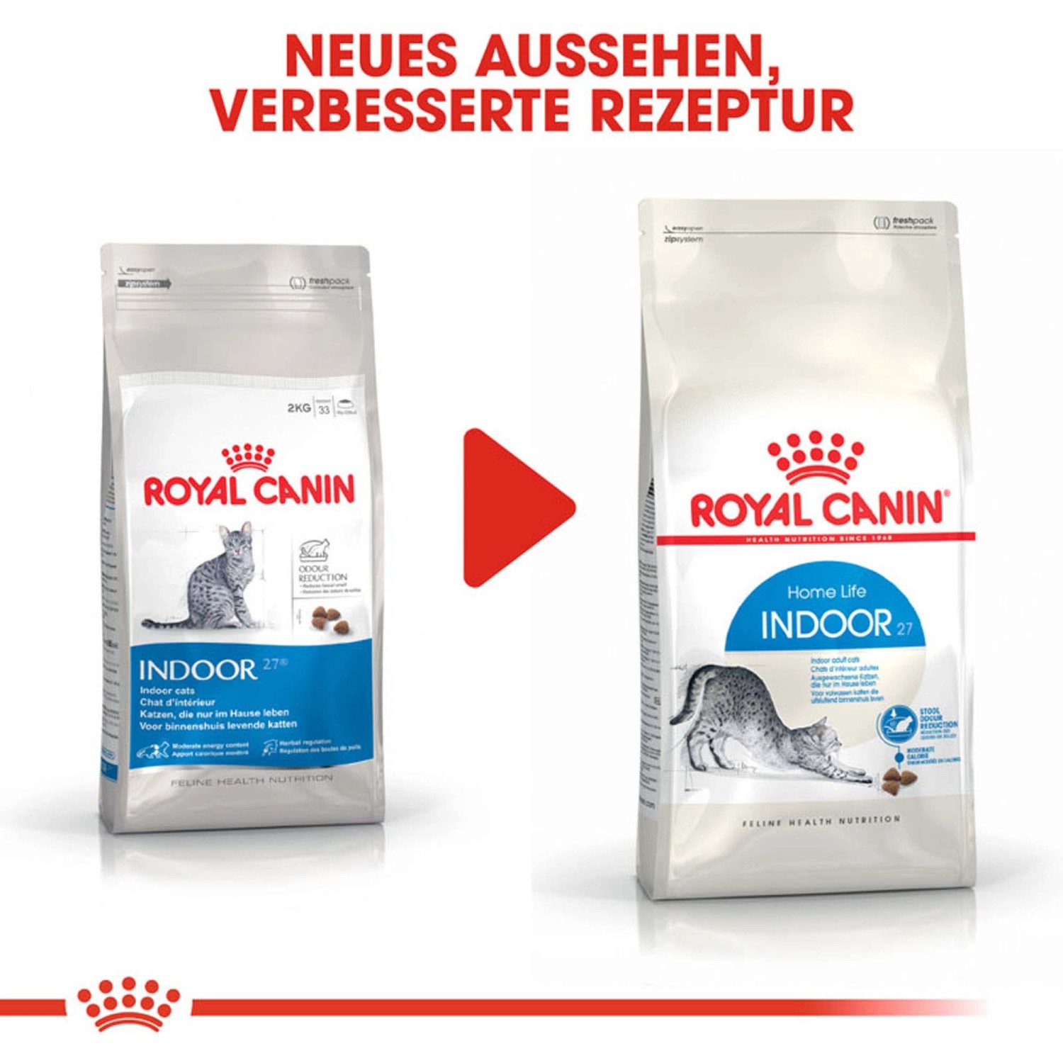 Royal Canin Indoor 27 Trockenfutter für Wohnungskatzen 4 kg