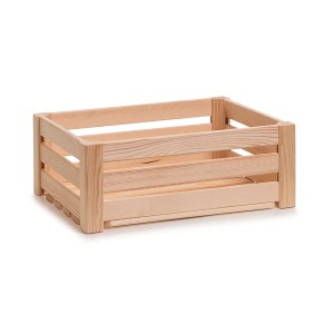 Zeller Aufbewahrungskiste aus Kiefernholz, 30x40x15 cm, natur, für Ordnung im Haus.