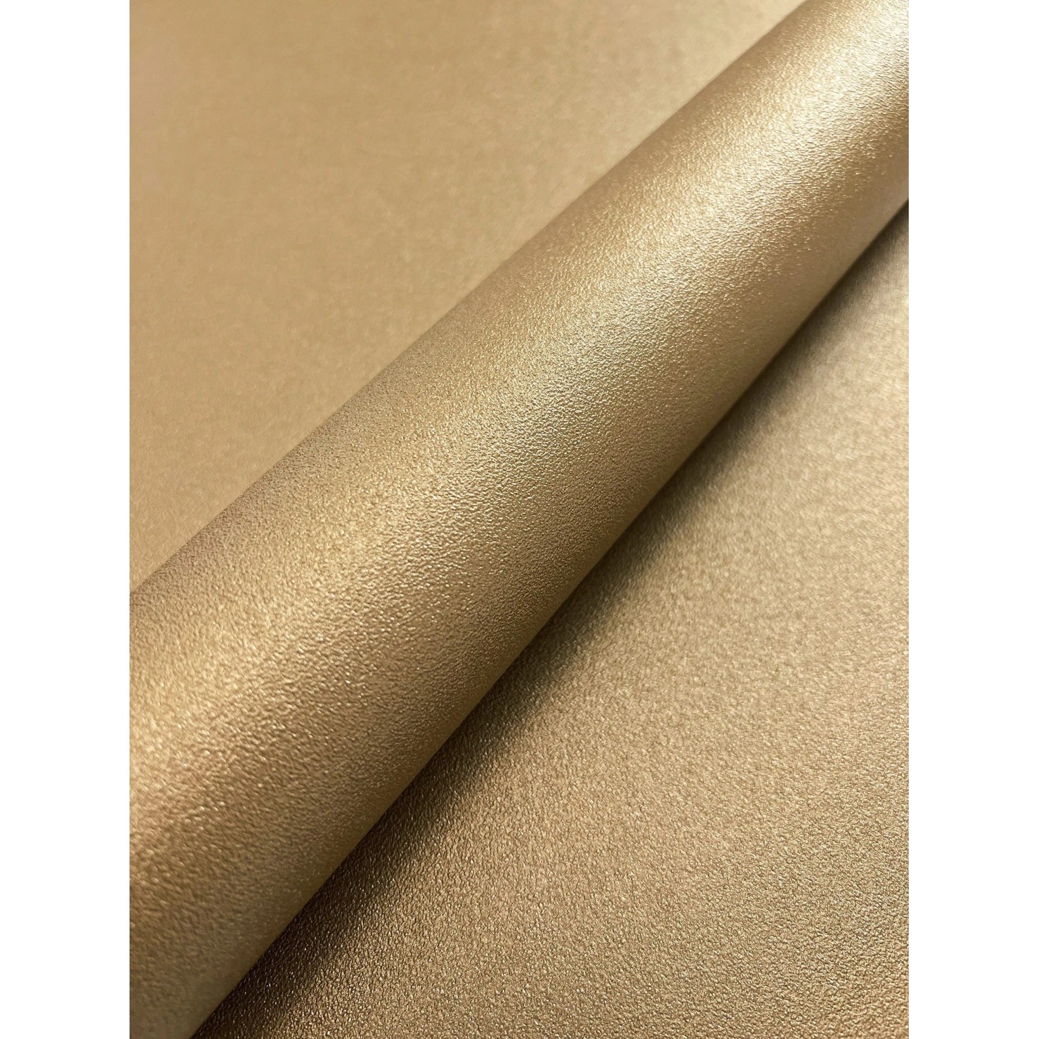 Newroom Vliestapete Shimmer Gold Unifarbe Modern