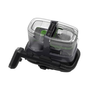 Technaxx Textildampfreiniger 1800W PRO LX-069, grau, transparente Tanks, Schlauch. Für Kleidung, Polster, Matratzen.