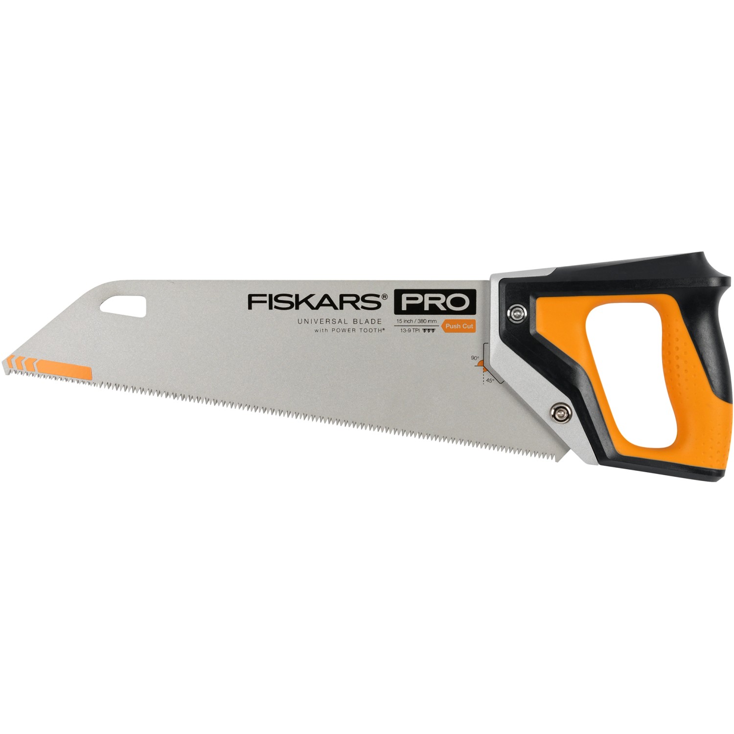 Fiskars Handsäge Pro 9 TPI Power Tooth 38 cm Orange-Schwarz