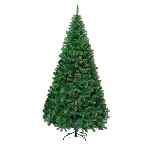 Künstlicher Costway Weihnachtsbaum, 210cm hoch, mit 950 PVC Zweigen und Klappsystem.