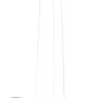 Moderne LED-Pendelleuchte Maria aus Aluminium, dimmbar, 57x120 cm, für Wohnräume.