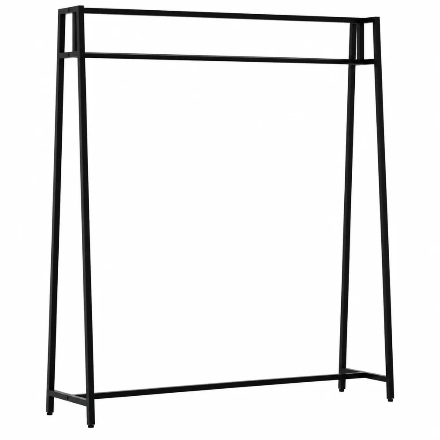 DELUKE Kleiderständer FRITZ 120x35x150cm Metall Schwarz Kleiderstange Jackenständer Klamottenständer